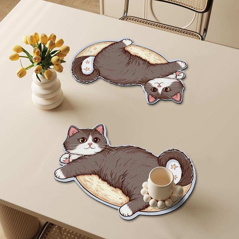 Kitchen Drain Mat Sink Cutlery Quick-drying Absorbent Mat Table Table Non-slip Mat Insulated Moisture-proof Coaster