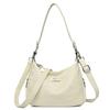 2-Layer Large Capacity Women'S Shoulder Bag New High Quality Soft Leather Female Crossbody Bags Simple Solid Color Girl Handbag Quality