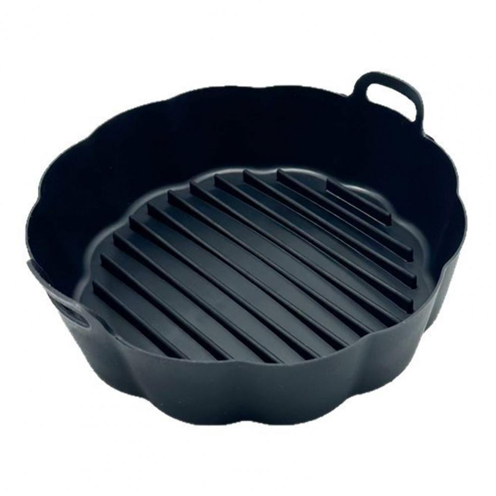 Air Fryer Liner Silicone Baking Tray High Temperature Resistant Pizza Pan Air Fryer Basket Accessory