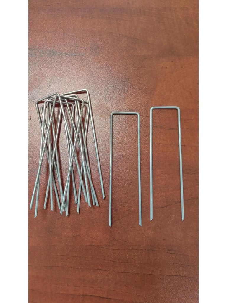 Verzinkte U-förmige Unkrautbarriere-Erdnägel - Stahl-Draht Bodenabdeckung & Netz-Anker