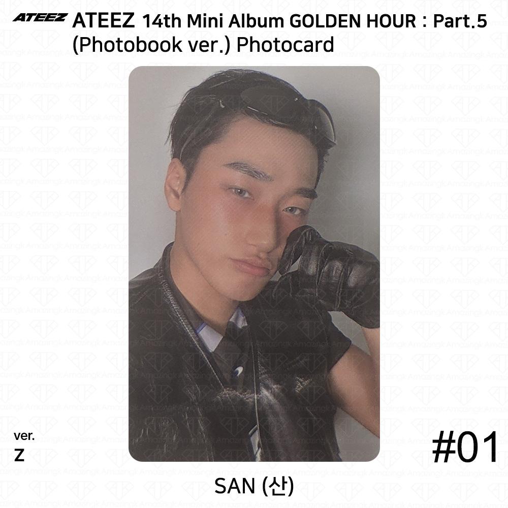ATEEZ 14th Mini Album Golden Hour Part.5 Photobook ver. Photocard Z VER