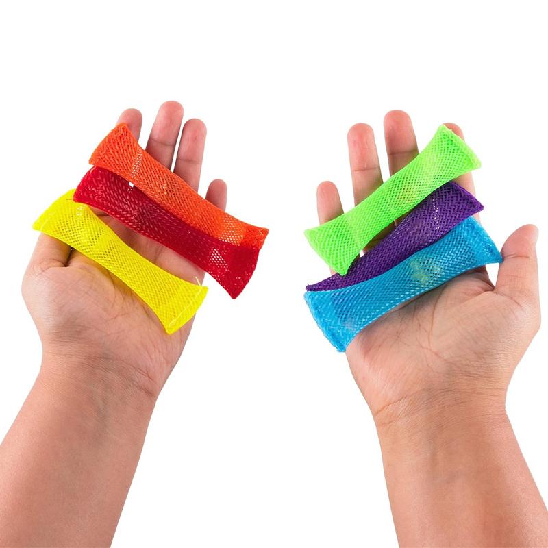 5 SZTUK Siatkowa Zabawka Fidget z Wzorem Marmuru Hurtowo Sensoryczna Redukująca Stres ADHD Autyzm Lęk Uspokajająca Relaksująca Prezenty Dla Dorosłych Nastolatków Chłopców Dziewczynek