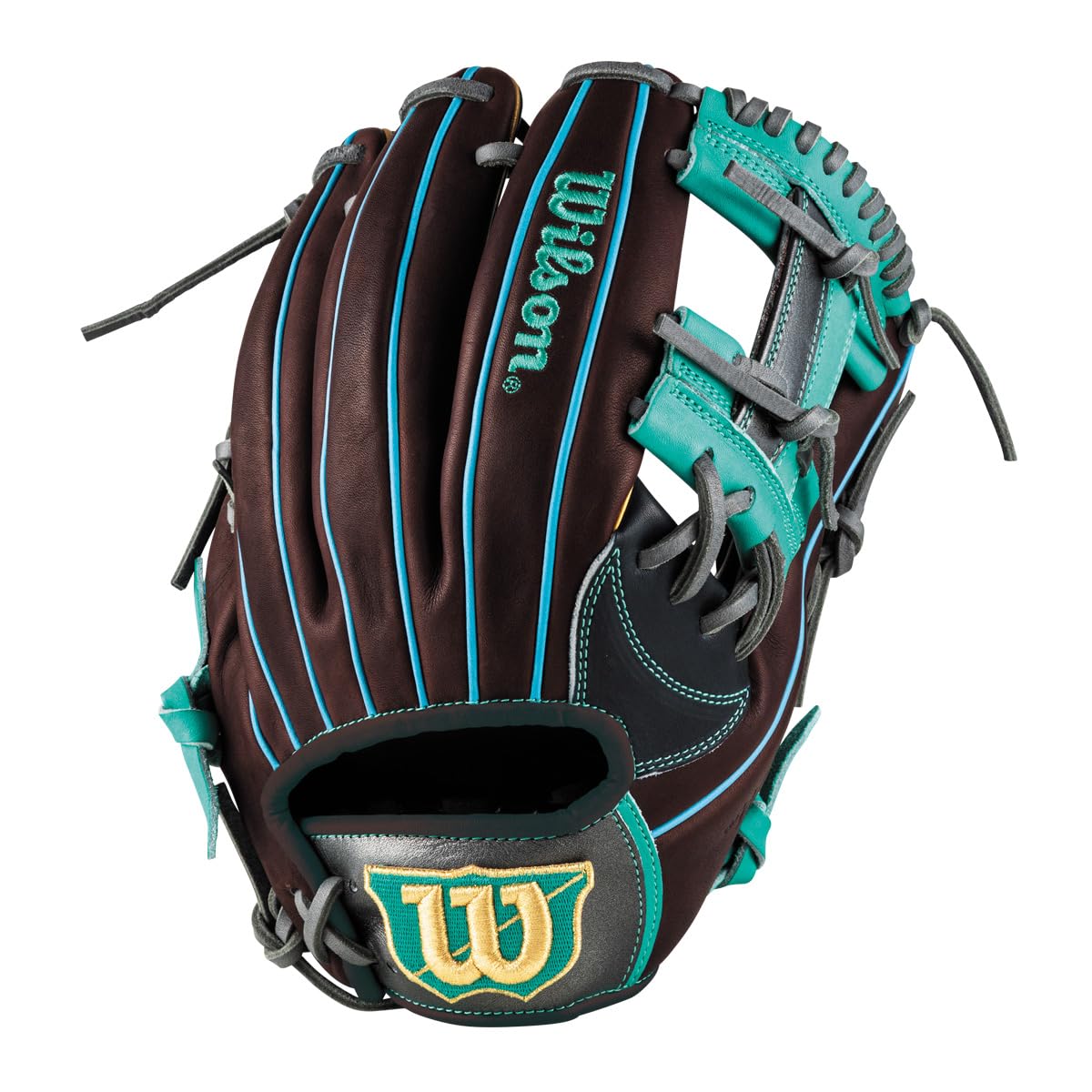 

Wilson Baseball General The Wannabe Hero Model Black x Dark WBW104398 Glove, Use, DUAL, 87, Infield, Right-Handed Throw, Brown,