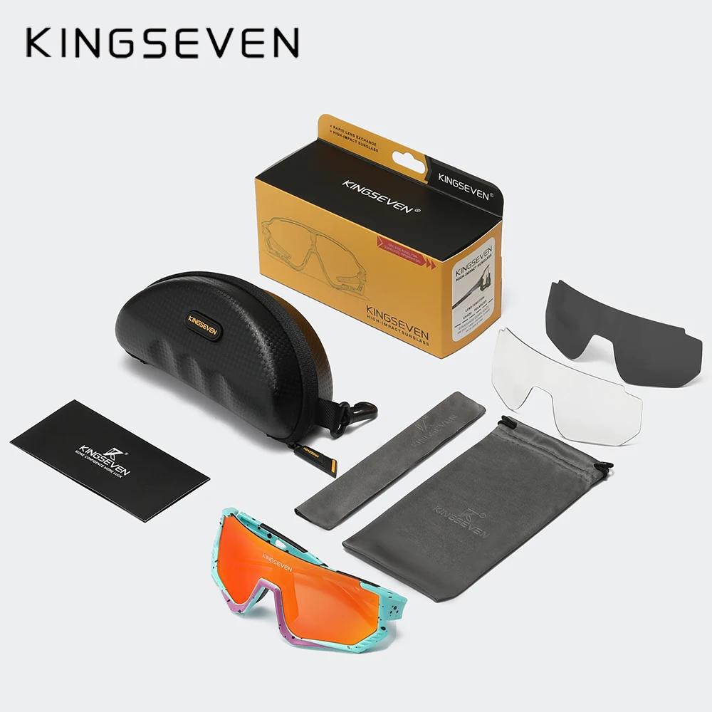 KINGSEVEN Neue Radsport-Sonnenbrille Herren Sport Damen MTB Fahrradbrille UV400 Polarisiert Angeln Schutz Brillen Outdoor