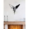 1pc Gothic Demon Angel Metal Wall Art Gothic Home Decor Iron Craft Ornament For Room Personalized Gift