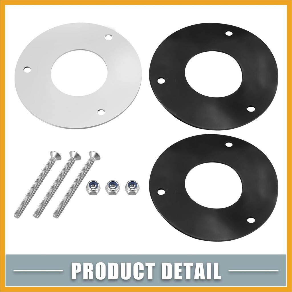 Straight Thru Hull Exhaust Skin Fitting with Screws and Nuts for 24mm 0.94 Inch Tube Pipe Stainless Steel Replacement