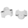 28mm Motorcycle Handlebar Riser Clamp Universal 30mm Height Mount Clamp Replacement For WR250F 2015‑2017 Silver