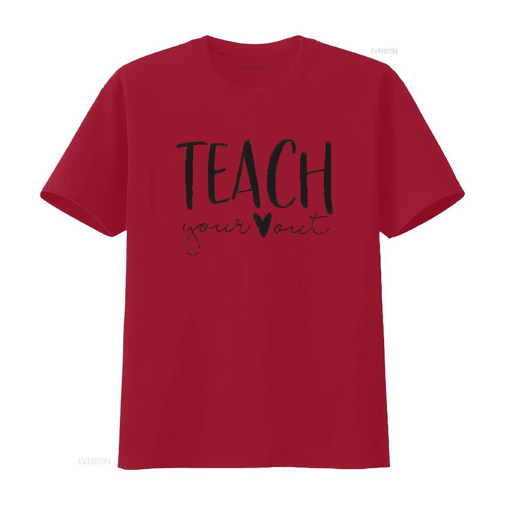 Teacher T Shirt Women Teach Love Inspire Funny Teaching s Kindness Print Tops vintage Washed Breathable Soft Comfortable Unisex