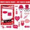 Valentine's Day Photo Props, Happy Valentine's Day Party Decorations, Fun Photo Decorations, Valentine's Day Party Decorations
