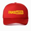 Berretto da Baseball Taxi Finto Alta Qualità Rete Traspirante Estate Uomo Nero Stampa Faketaxi Snapback