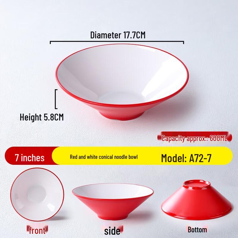 Nordic Style Melamine Noodle Bowl