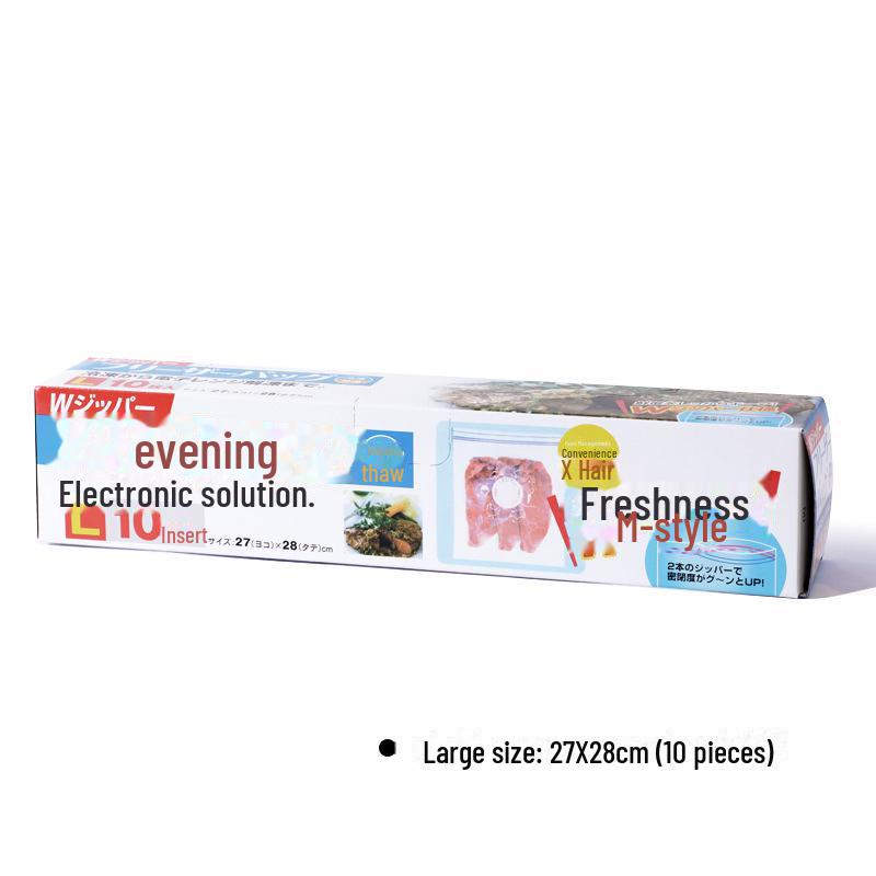 206AAC Japanese Fresh-Keeping Bag, 16x14cm, S Size, 20 pcs - Ideal for Food Storage in Fridge.