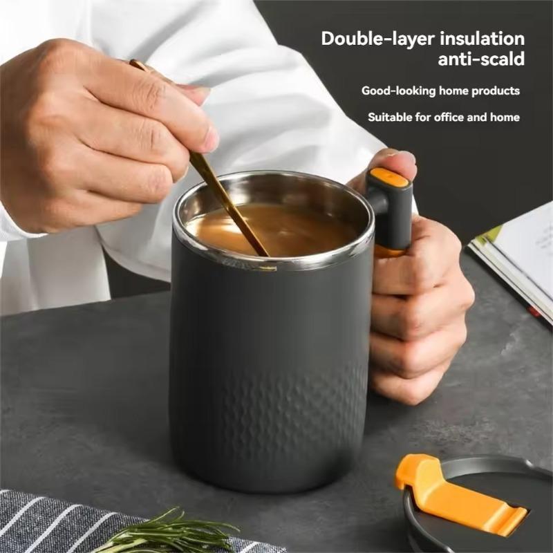 304 Stainless Steel Mug with Tea Leak Tea Cup Double Layer Coffee Cup Japanese Tea Cup Milk Cup