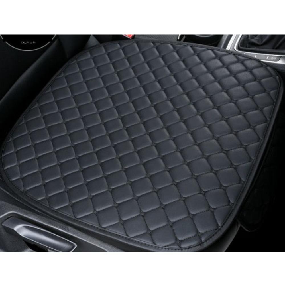 New Universal Car Seat Covers Wear-resistant Leather Seat Cushion Black Durable Chair Pads