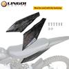 LINGQI RACING Water Transfer Carbon Fiber Left Right Mud Guard Rear Side Fender Baffle For Light Bee X S Electric Bike Motocross