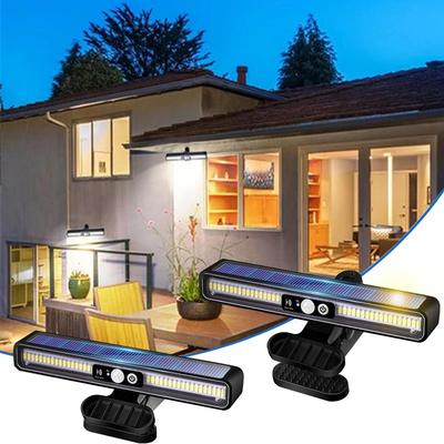 Clip On Solar Motion Lights Outdoor Waterproof Fence Lights Outside with 36 LEDs Portable Solar Powered Security for Fence Decor