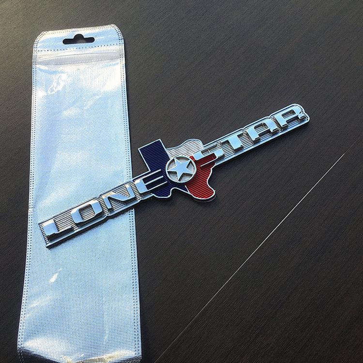 

Персонализированная трехмерная наклейка на автомобиль версии Техас Модификация решетки Lone Star #13 чёрный