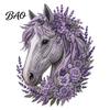 Artistic Fabric Applique Set Floral Horse Patchwork Kit, DIY Diy Kit Sewing for Adults, Handmade Wall Decor Decorative Collage