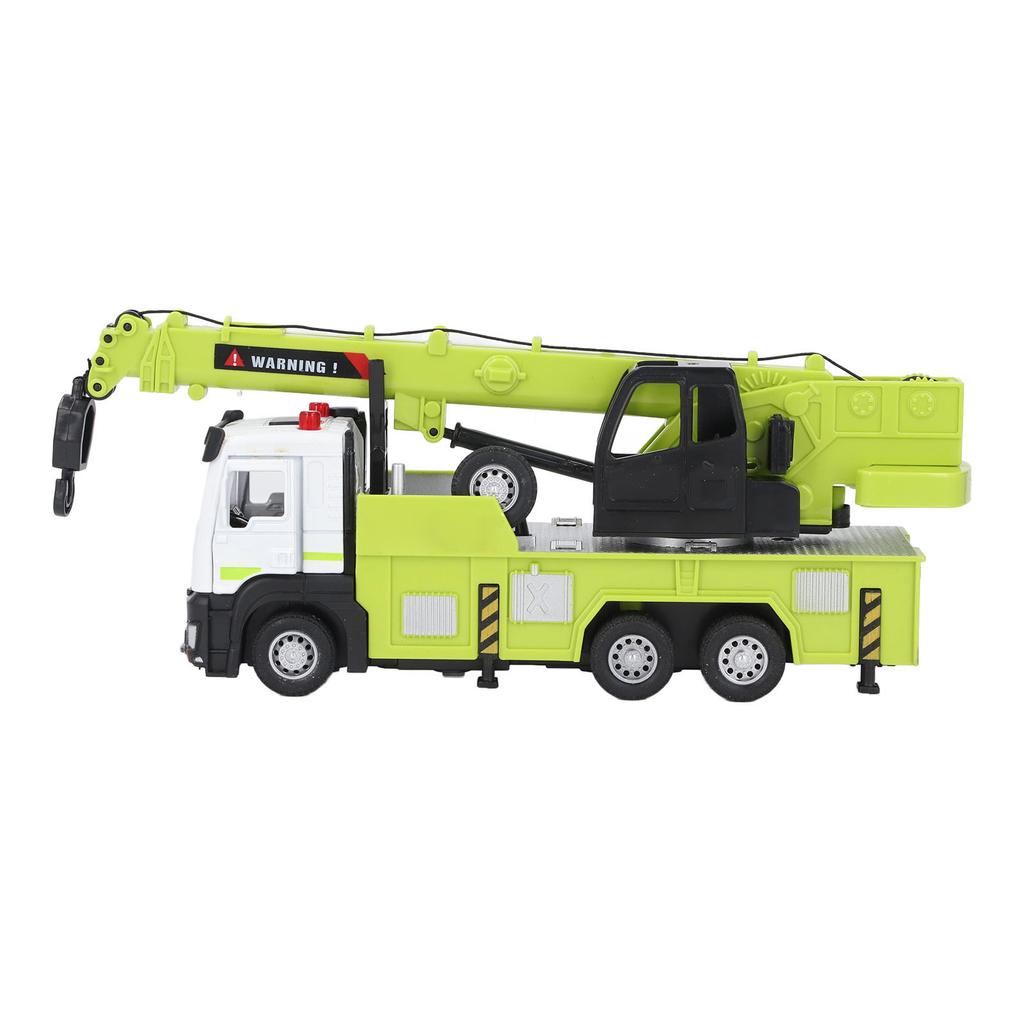 Crane Toy Truck for Boys Girls Extendable Arm Sound Light Openable Door Alloy Metal Construction