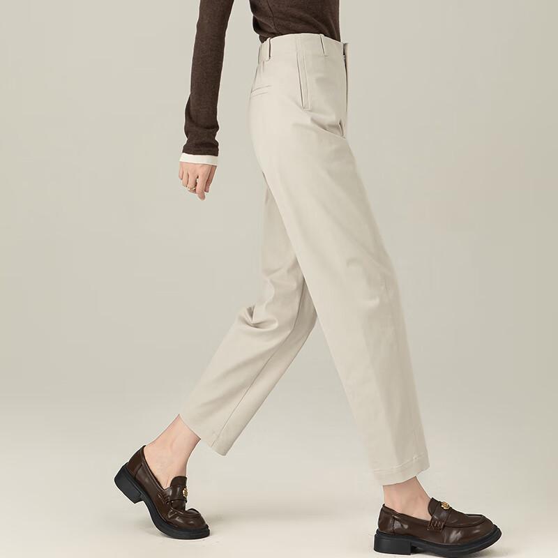 Fanzhen Women's Tencel Cotton Harem Cropped Pants