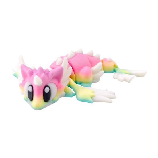 3D Printed Dragon Collectible Mini Egg with Articulated Dragon Inside Colorful Animal Miniature Fidget Toy Desktop Figurine for Home Office Decor