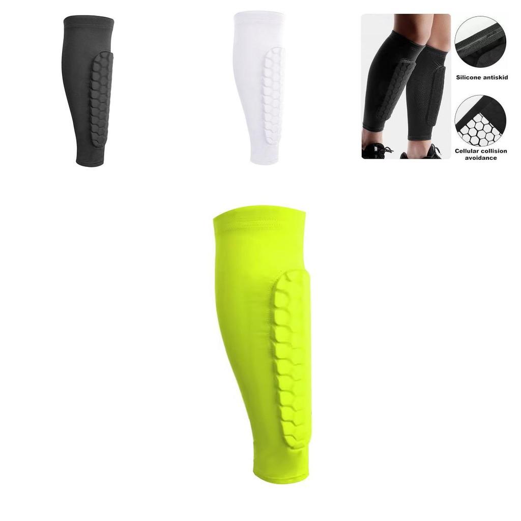 Durable Eva Silicone Non-slip Honeycomb Calf Sleeves For Basketball Soccer Cycling Sports