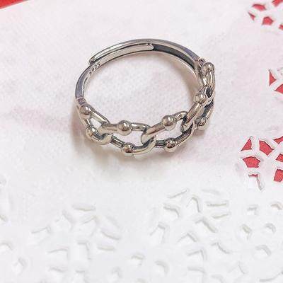 Sterling Silver Ring, Frida Knot, Free Size, 925 Silver Ring
