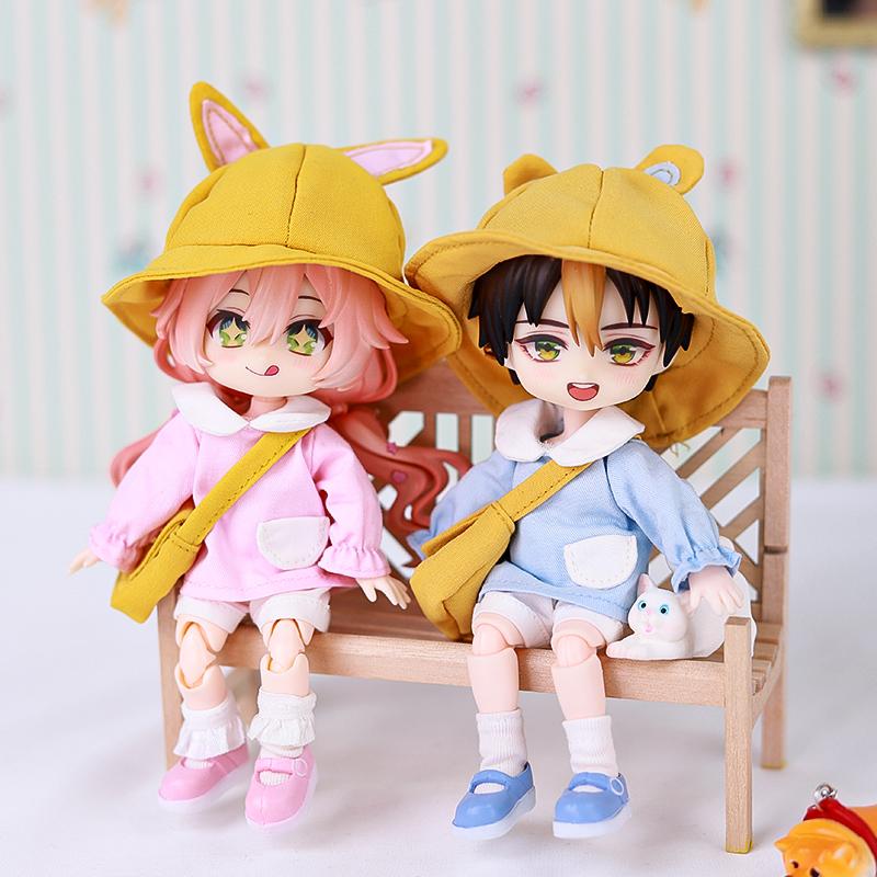 OB11 Clothes Cute Style Kindergarten Suit Boys And Girls Kindergarten Uniform Molly, GSC Body, 1/12bjd Doll Clothes Toy Clothing