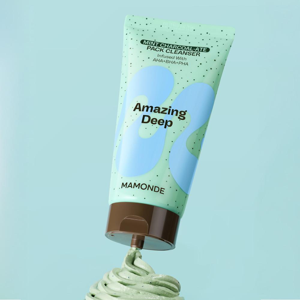 Mamonde Amazing Deep Mint Charcoal Pack Cleanser 135g - Pore Clean, Korean