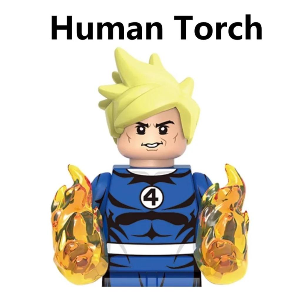 G0151 Nya Fantastiska Fyran Set Byggklossar Human Torch Mister Fantastic Galactus Mini Actionfigur Leksaker