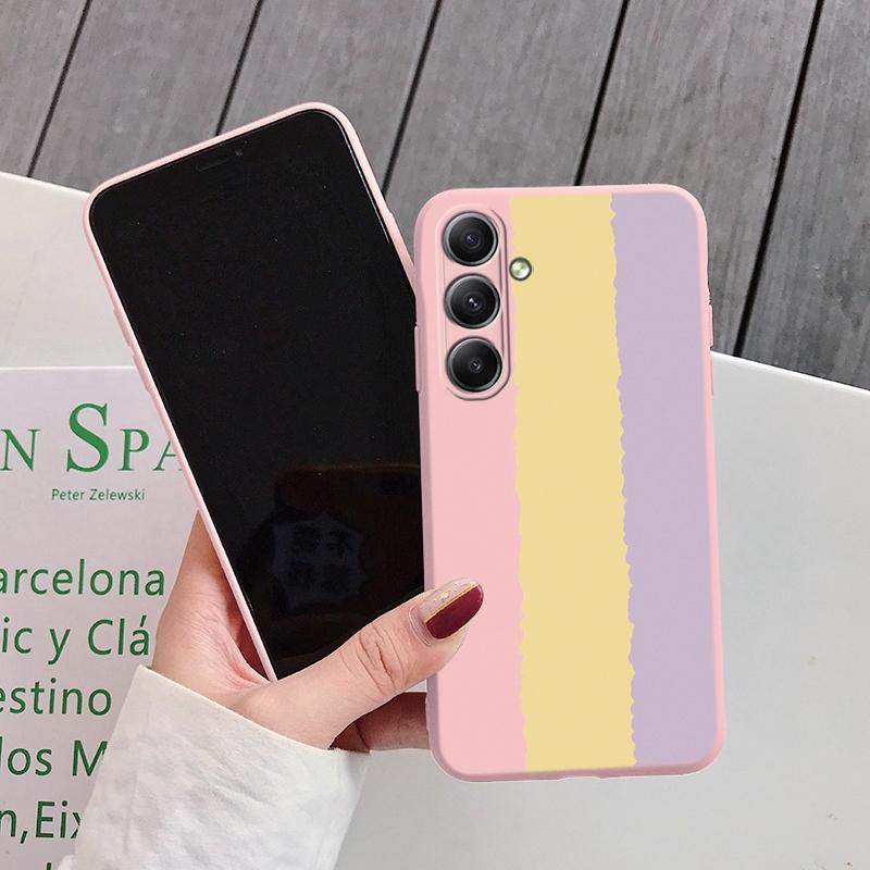 

Чохол Colorful Art Lines для iPhone Samsung A55 S24 FE S25 M35 A06 Xiaomi Redmi Note 13 Pro 14C Huawei Honor Протиударний матовий чохол проти подряпин Realme 12 Pro+ 5G рожевий