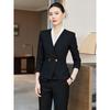 Womens Professional Suit Set Office Work Receptionist Beauty Salon Jewelry Store 4S Dealership Blue Grey Black Options