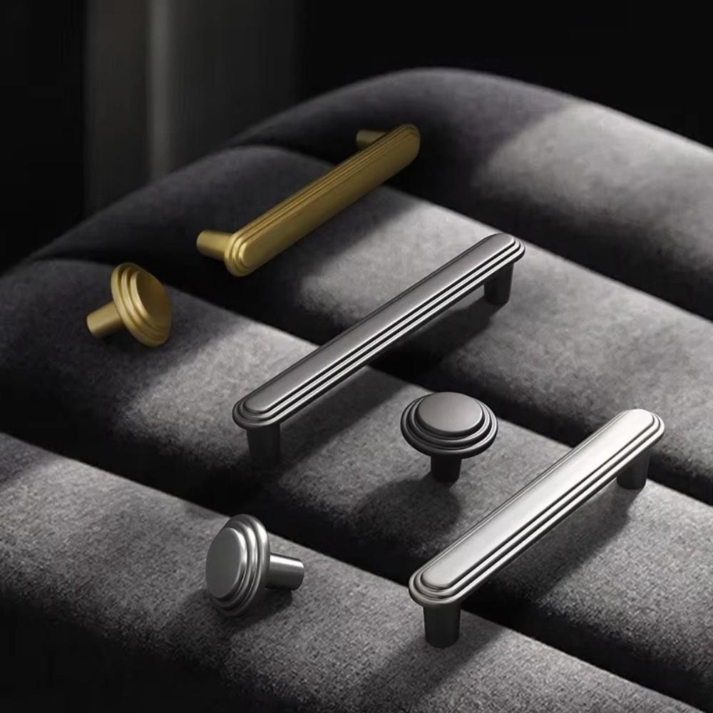 Zinc Alloy Cabinet Handles Solid Construction Solid Color Drawer Handles Durable Kitchen Handles Door Cabinet Cabinet Hardware