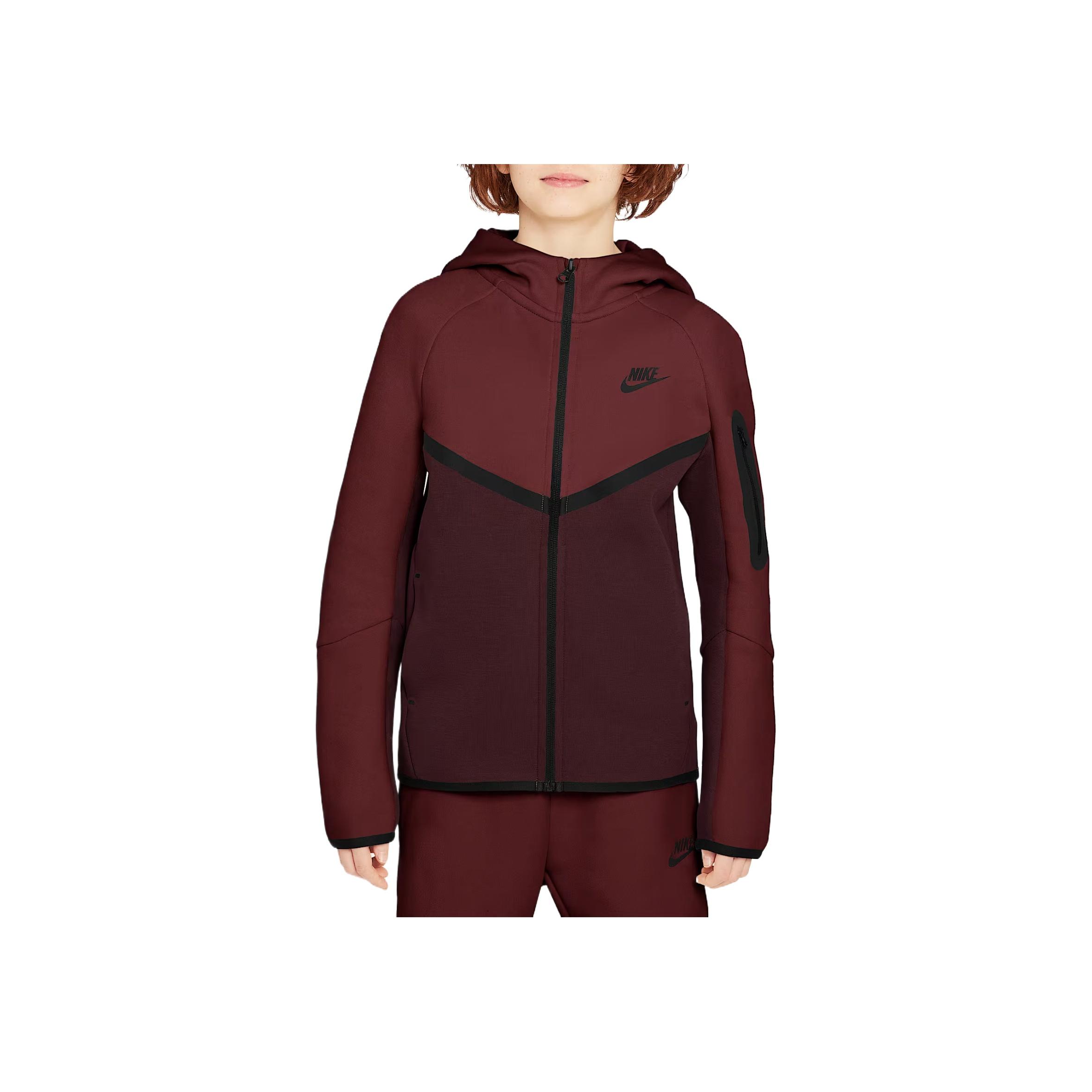 Nike Sportswear Tech Fleece Hooded Zip-Up Long Sleeve Kids jackets HV5867-653 XS