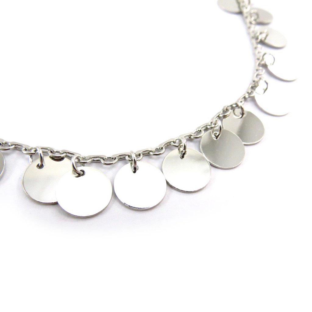 Les Trésors De Lily [J6973] - Silver 'Choreography' Necklace