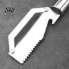 Non-slip Handle Peeler Stainless Steel Vegetable Multi-Function Fruit Potato for Pineapple Pumpkin Sugarcane Ergonomic Bottle Opener Rust-Proof