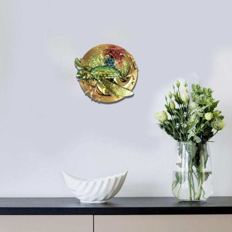 Semi-stereoscopic Marine Turtle Wall Ornaments Drop Glue Mold Diy Wall Pendant Desktop Decoration Epoxy Silicone Mold