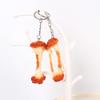 Pvc Chicken Wing Bone Charm Simulated Chicken Leg Bone Key Ring Props Imitation Food Key Chain Bag Pendant Decoration Cute Gift