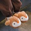 Pinguïn Pluche Furry Pantoffels voor Kinderen - Warme, Zachte, Gesloten Hiel Katoenen Schoenen voor Jongens en Meisjes