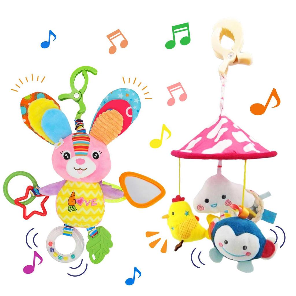 Smiim Baby Car for Ages and Birthday Baby Shower Gift Stroller, Merry-go-round, Bed, Merry-go-round, Toy, Seat, Outings, 0, 1, 2, Gift,