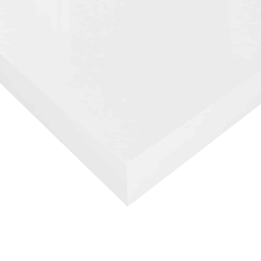 Floating Shelves Set 4 pcs High Gloss White 90 x 23.5 x 3.8 cm MDF