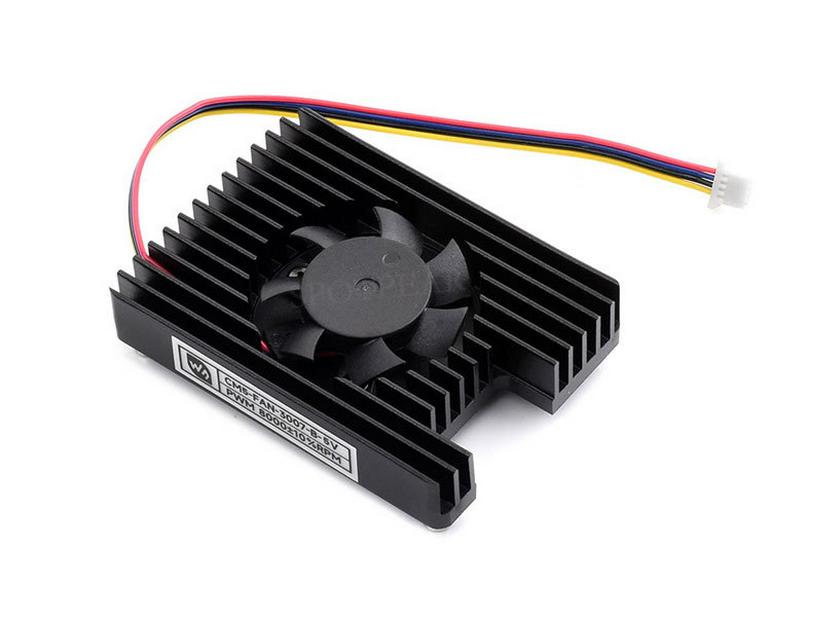 Adjustable Speed Cooling Fan and Radiator Heat Sink for Raspberry Pi CM5 (5V 3007)