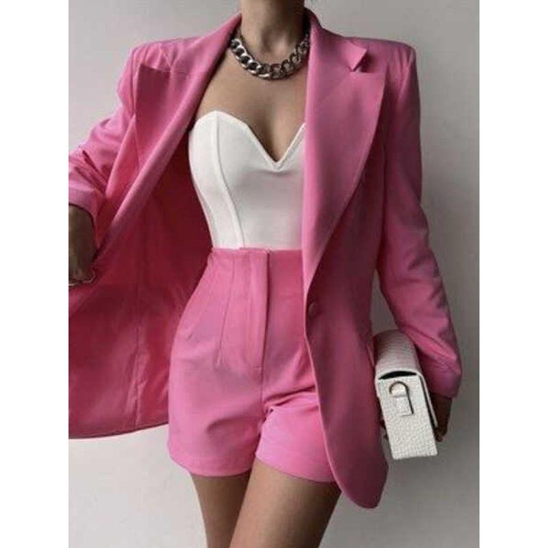 Nightclub Suit Set Women Fashion Nightclub Stage Performance Host Elegant Business Suit Suit Female