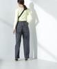 Nano Universe Washable High Twist Boat Neck Rib Size M Yellow Knit, Women's, (061), (669-5122302)