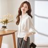 Women's Long-Sleeve Chiffon Blouse