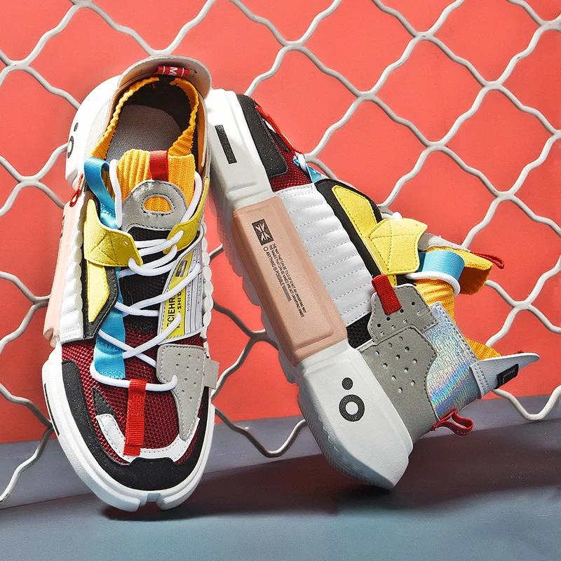 Colorful Sneakers Men Tenis Breathable Mens Casual Shoe Summer Male Couple Shoes Light Black Trainers Zapatillas Hombre