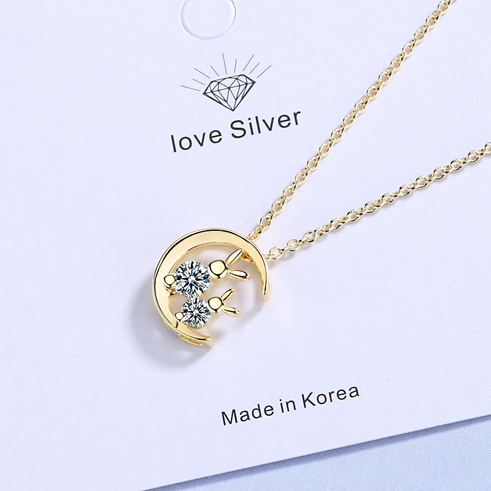 Necklace Female Simple Temperament Personality Collarbone Chain Students Mori Fresh Pendant Necklace Valentine's Day Gifts Romantic Accessories