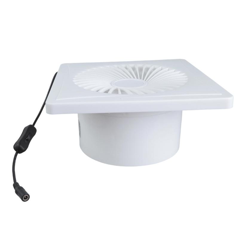 Solar Ventilation Fan 8W Panel Outdoor Shed Window Air Distribution Blower