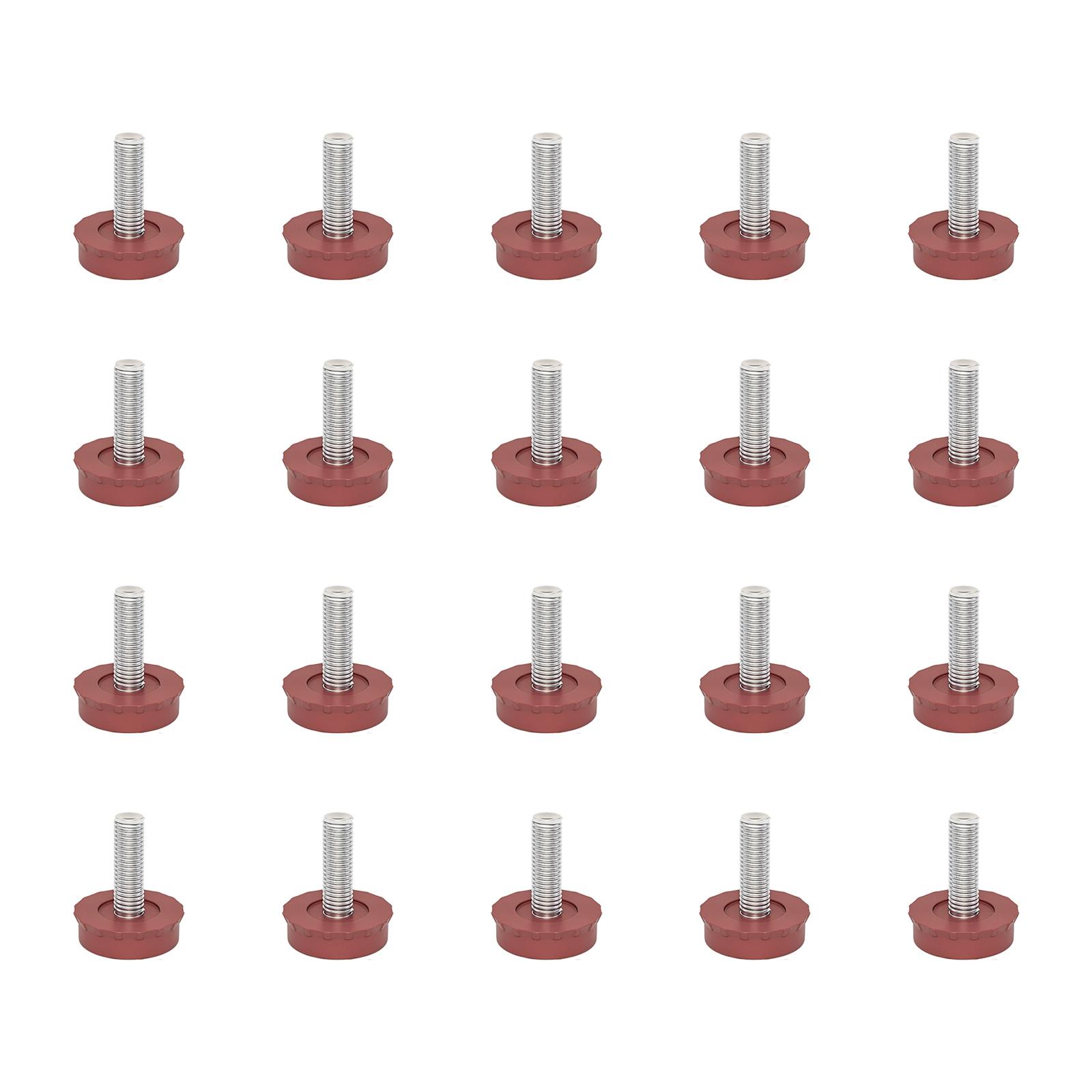 

20pcs Quiet Durable Furniture Levelers Scratch Resistant Adjustable Leg Pads Suitable for Hard Surface Floor Protection K