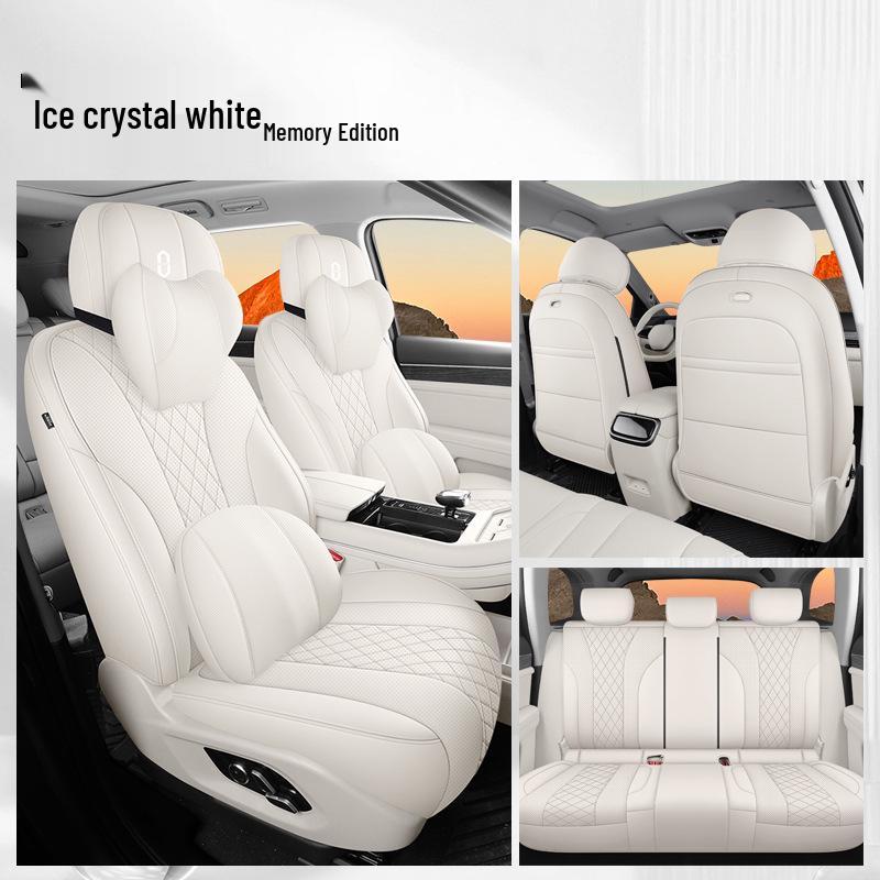 AITO M7 Car Seat Cover: Breathable, Perforated, Universal Fit for 5/6 Seats - All Seasons